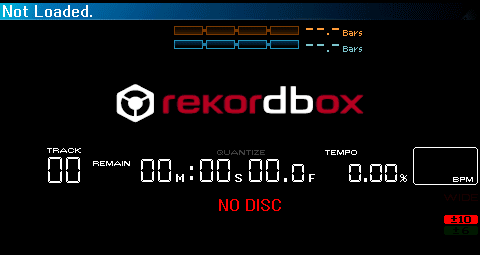 Black NXS1 theme, native emulator screen
